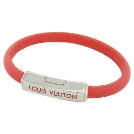 Bracciale Clip It M8120 Charm Louis Vuitton Argento Rosso