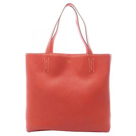 Hermès Sac cabas Hermes Double Sens 45 Rose Bordeaux