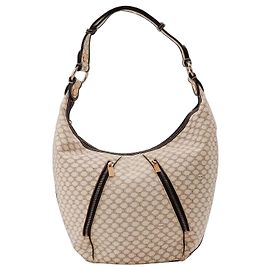 Céline Celine Bolsa de ombro em canvas monogram Marrom Bege