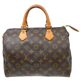 Bolsa Louis Vuitton Speedy Monogram Canvas 30 Marrom
