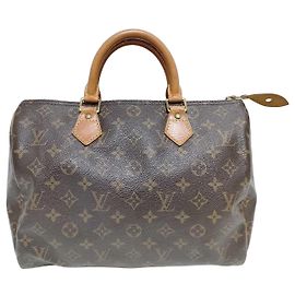 Bolso Louis Vuitton Speedy Monogram Canvas 30 Beige