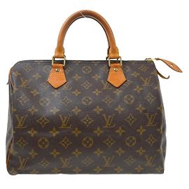 Bolsa Louis Vuitton Speedy Monogram Canvas 30 Marrom