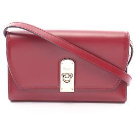 Salvatore Ferragamo Gancini Schultertasche Rot