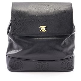 Mochila/Bolso Chanel Triple Coco Mark Negro