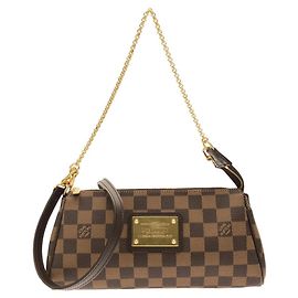 Borsa a Spalla Louis Vuitton Damier Eva Marrone