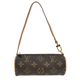 Louis Vuitton Papillon Pochette Monogram Canvas Mini Marron