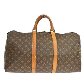 Louis Vuitton Keepall Monogram Canvas 50 Marron