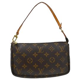 Louis Vuitton Pochette Accessoires NM Monogram Canvas medium Braun