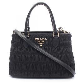 Sac cabas 2-Way TESSUTO GAUFRE' Prada Noir
