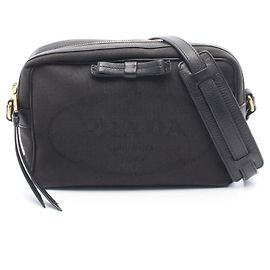Borsa a tracolla Prada TESSUTO SOFT CALF Nero