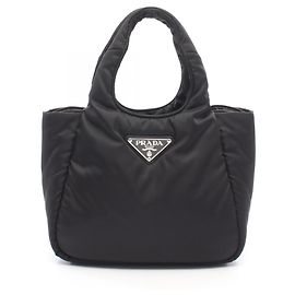 Prada PRADA Bolsa acolchoada pequena Re-Nylon Preto