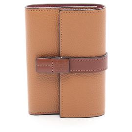 Loewe Brown Leather Tri-fold Wallet Brown
