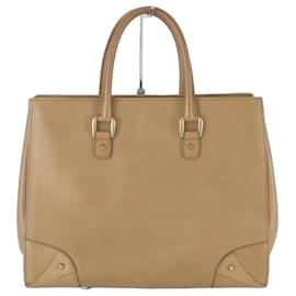 Gucci Ledertote-Tasche Kamel