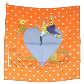 Hermès Hermes Carré 70 Teatime Seidentuch Orange