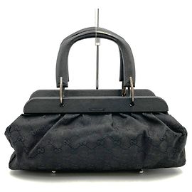 Gucci GG Canvas Handbag Black