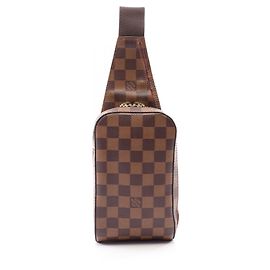 Louis Vuitton Geronimos Marsupio/Borsa a tracolla Marrone Damier ebene