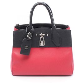 Louis Vuitton City Steamer PM Handbag Black Pink