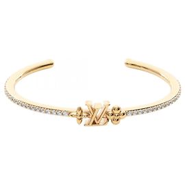 Bracciale rigido LV Iconic placcato oro Louis Vuitton D'oro