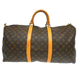 Louis Vuitton Keepall Bag Monogram Canvas 55 Brown