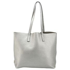 Vintage Prada Leder Tote Silber