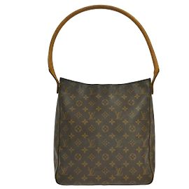 Bolsa Louis Vuitton Monogram Looping Monogram Canvas MM Marrom