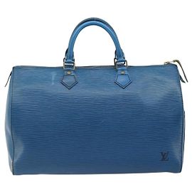Louis Vuitton Speedy Epi Leather 35 Bleu