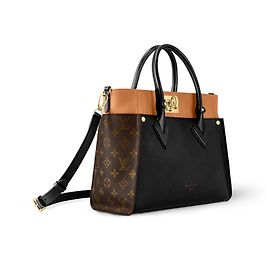 Louis Vuitton Borsa On My Side Monogram Marrone Nero Monogramma