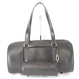 Louis Vuitton Soufflot Handbag Black
