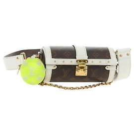LOUIS VUITTON Bolso de Hombro Baúl Monogram Papillon Blanco M81485 LV Auth 184393SM Blanco Monograma