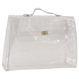 Hermès Sac à main Kelly en vinyle HERMES Vinyle Transparent Authentique 184746 Autre