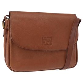 Borsa a tracolla Burberry in pelle marrone oro Auth ep14772 Marrone D'oro