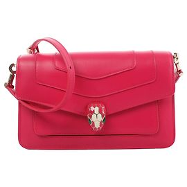 Bulgari Borsa a tracolla in pelle BVLGARI Serpenti Forever Rosa Bordò