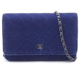 Borsa a Spalla Chanel Matelassé Blu