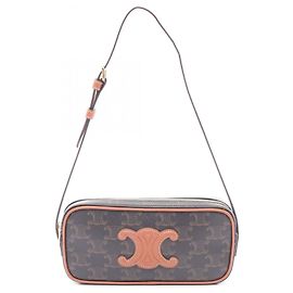 Céline Borsa a tracolla mini Celine Cuile Triomphe Marrone Nero
