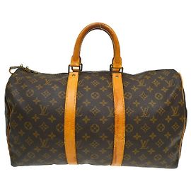 Bolsa Keepall Louis Vuitton Monogram Canvas 45 Marrom