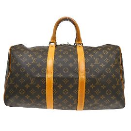 Louis Vuitton Keepall Bag Monogram Canvas 45 Brown