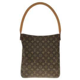Bolsa de Ombro Louis Vuitton Monogram Looping GM Marrom