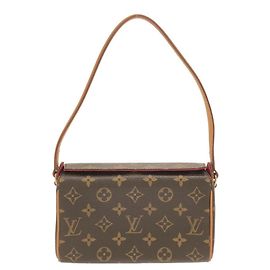 Louis Vuitton Monogram Recital Handbag Brown