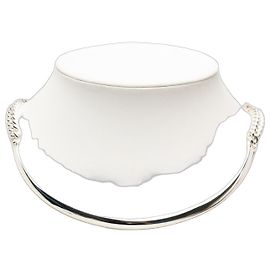 Hermès Colar Boucles Sellier Inflexible Hermes Prata