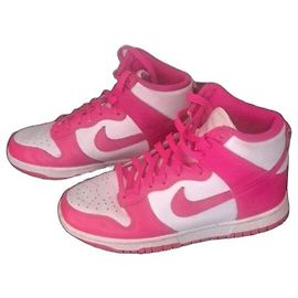 Nike Dunk High Sneaker Pink Weiß Pink Weiß