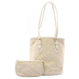 Louis Vuitton Bucket PM Monogram Mini Lin Handbag Other Cream
