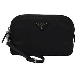 Prada Bolsa Pouch Re-Nylon Preto