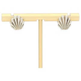 Tiffany & Co. Sterling Silver Shell Design Earrings Other