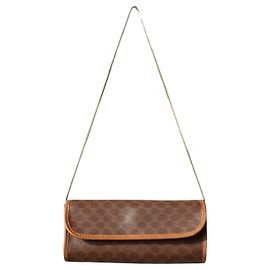 Céline Bolsa de ombro Celine Macadam Marrom