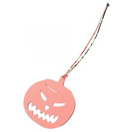 Hermès Hermes Petit H Jack-o'-lantern Pumpkin Charm Rose Blanc