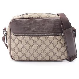 Borsa a tracolla Gucci GG Supreme Marrone Beige