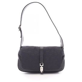 Borsa a Spalla Gucci Jackie Webbing Line Nero