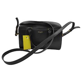 Saint Laurent Classic Duffle Bag Leather 12 Black