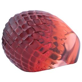 Autre Marque Anello Serpente Lalique in Cristallo Rosso Rubino Gioiello Serpente Mib Rosso Altro