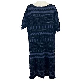 Vestido Cauliflower Velvet de algodón me ISSEY MIYAKE Azul